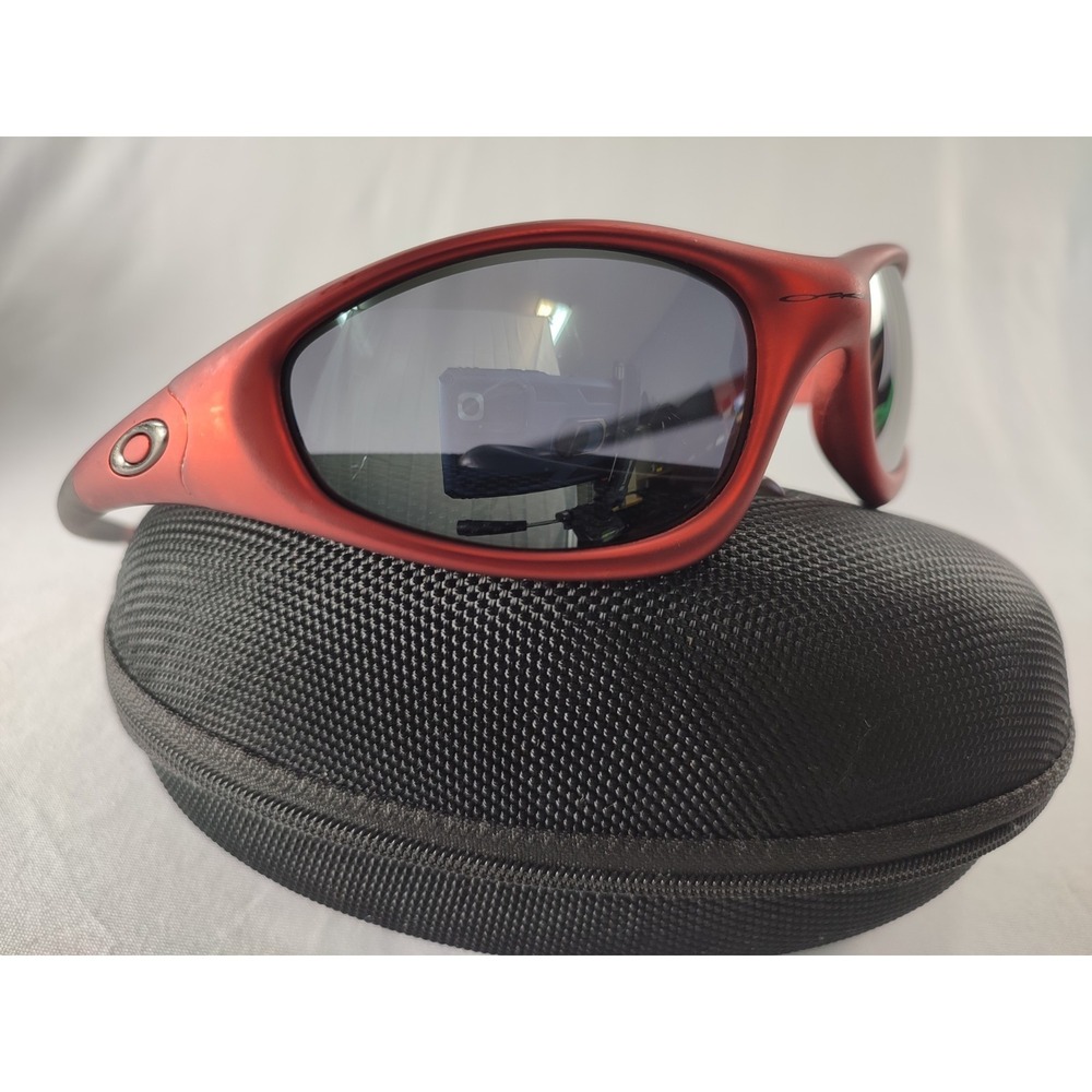 Oakley Straight Jacket FMJ‎ Red SURVIVOR 1999 Gen Black Iridium Made in USA